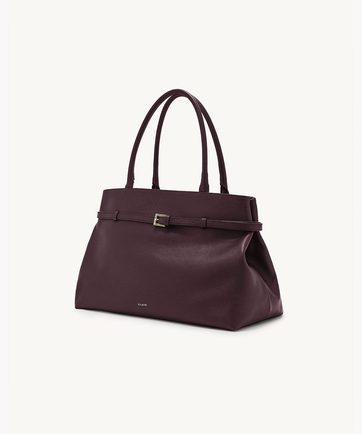 끌라베(CLAVE) 끌레어 버건디 토트백 (CLAIR Burgundy Tote Bag)