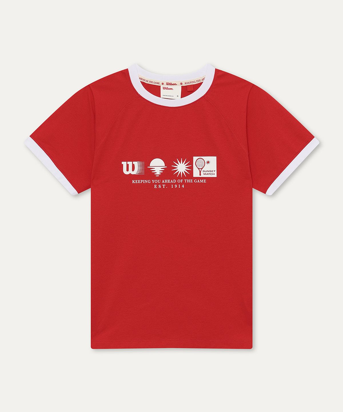 윌슨(WILSON) 선셋매치 썸머 래쉬 링거 슬림 티셔츠 W (2color)