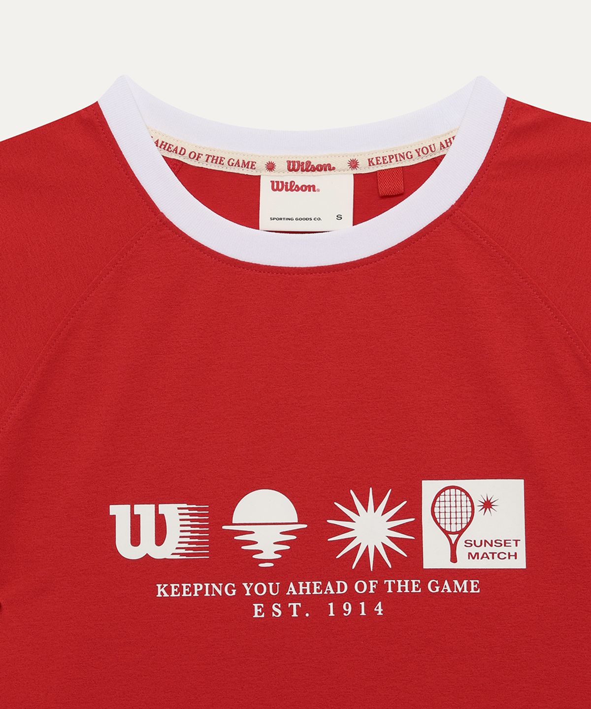 윌슨(WILSON) 선셋매치 썸머 래쉬 링거 슬림 티셔츠 W (2color)