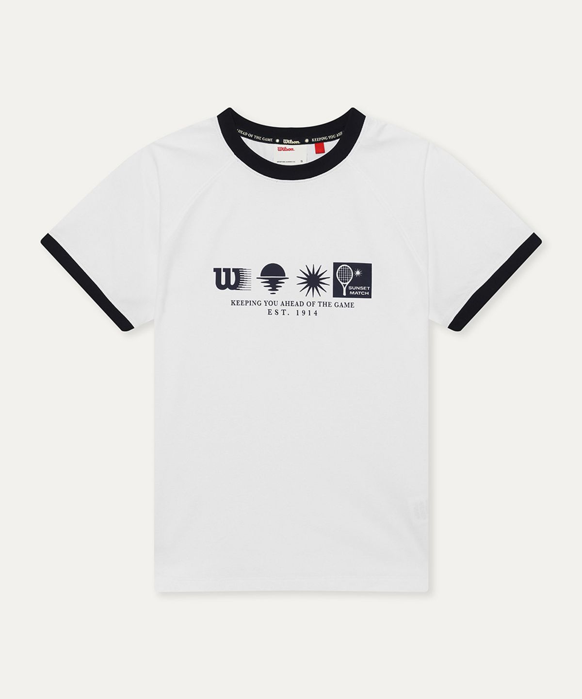 윌슨(WILSON) 선셋매치 썸머 래쉬 링거 슬림 티셔츠 W (2color)