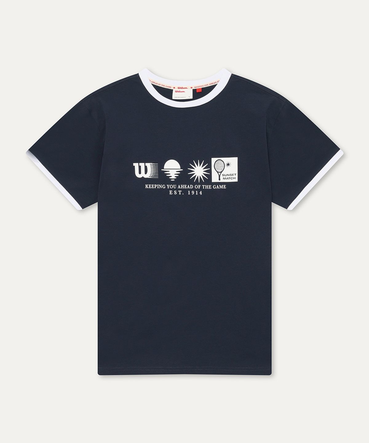 윌슨(WILSON) 선셋매치 썸머 래쉬 링거 티셔츠 (2color)