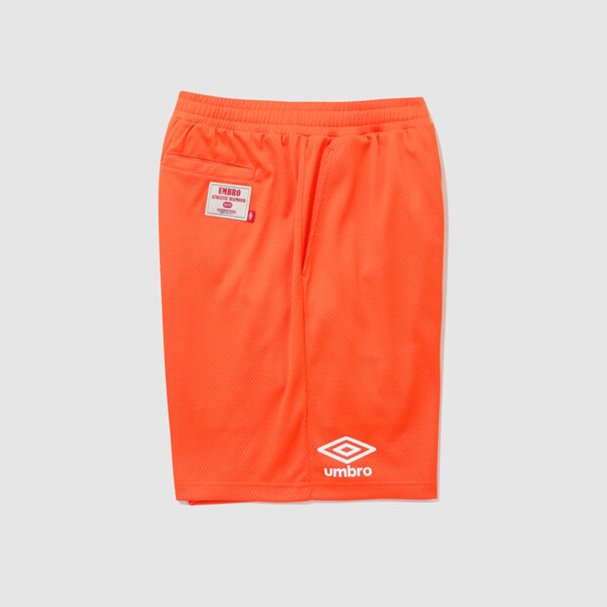 엄브로(UMBRO) 챈트 메쉬 4부 반바지 오렌지 UR321CHP74