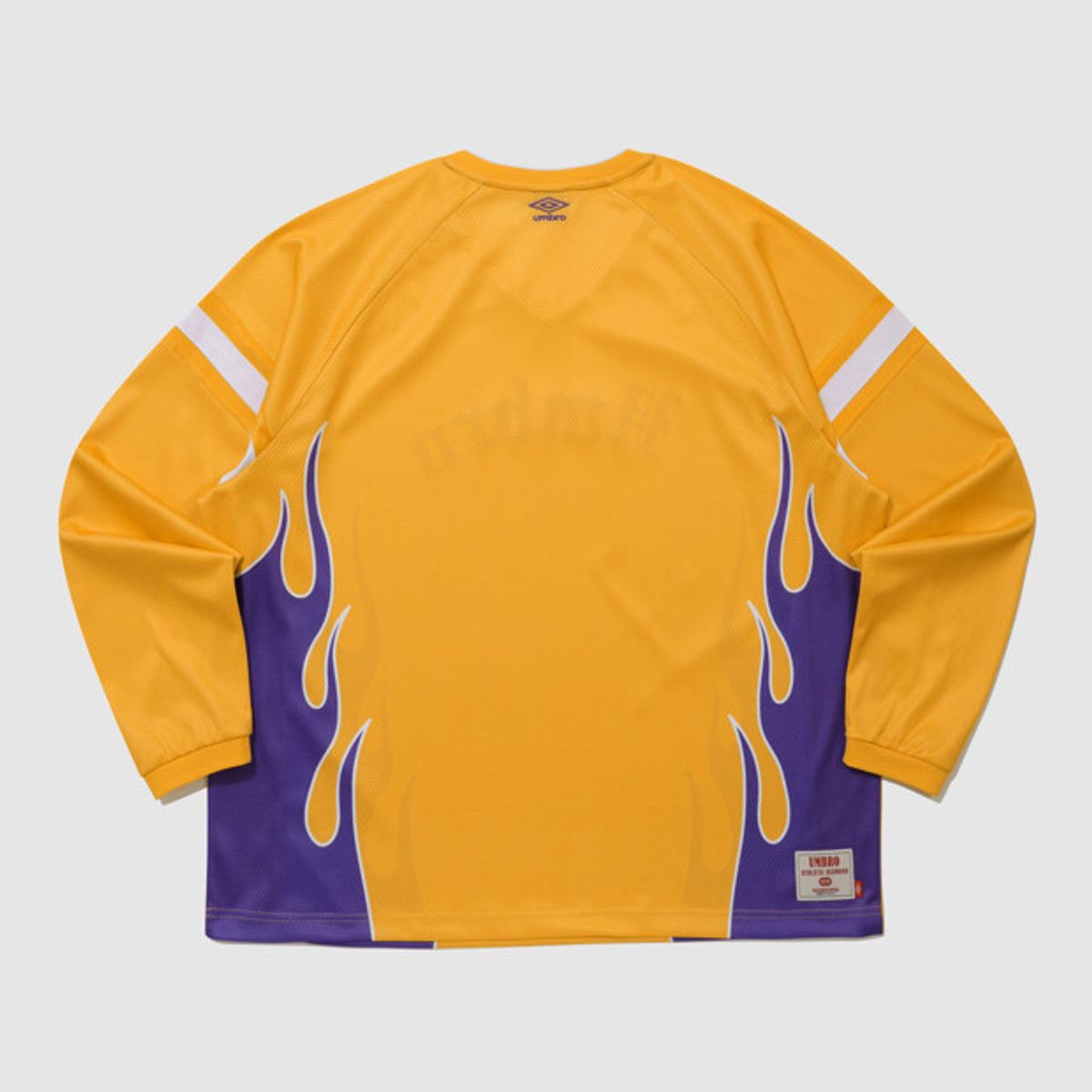 엄브로(UMBRO) 챈트 메쉬 플레임 긴팔 티셔츠 옐로우 UR321CRL72