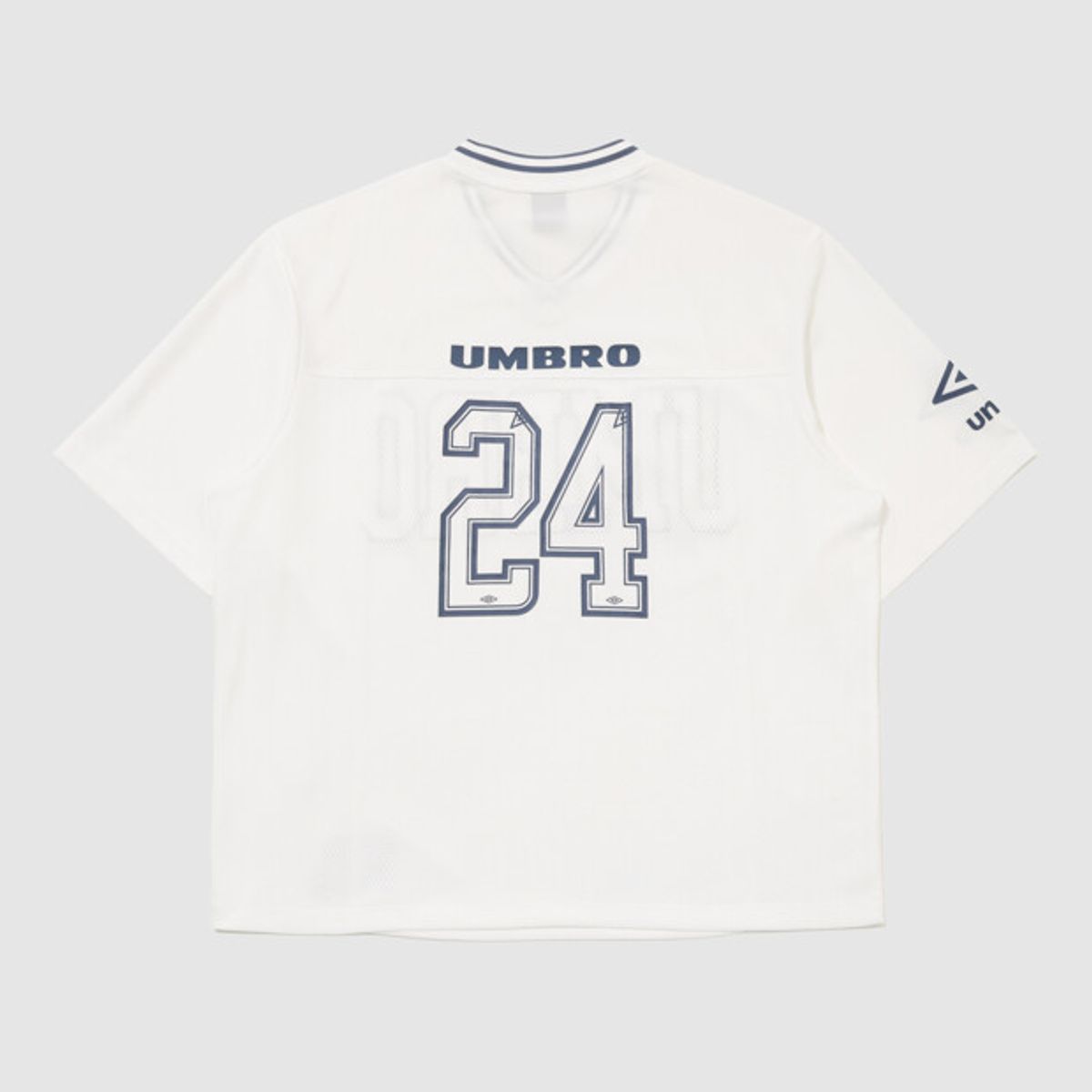 엄브로(UMBRO) 챈트 메쉬 우먼스 그래픽 반팔 티셔츠 아이보리 UR322CRS74