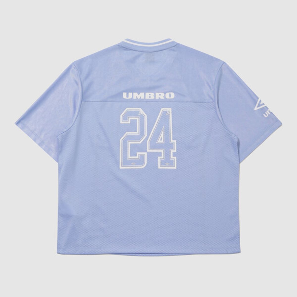 엄브로(UMBRO) 챈트 메쉬 우먼스 그래픽 반팔 티셔츠 스카이블루 UR322CRS74
