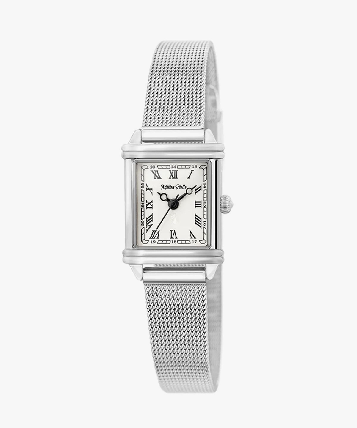 밀튼 스텔리(MILTON STELLE) Square Leather Watch MS-155MS