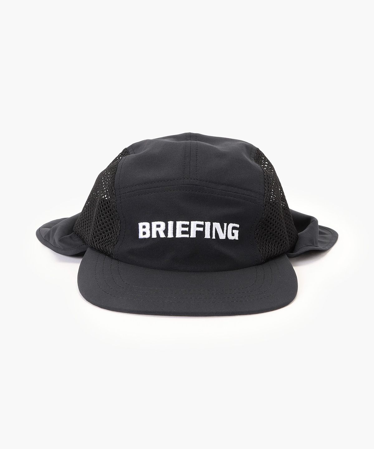 브리핑 골프(BRIEFING GOLF) 남자 쿨코어 선가드 사이드 메쉬 캡_블랙