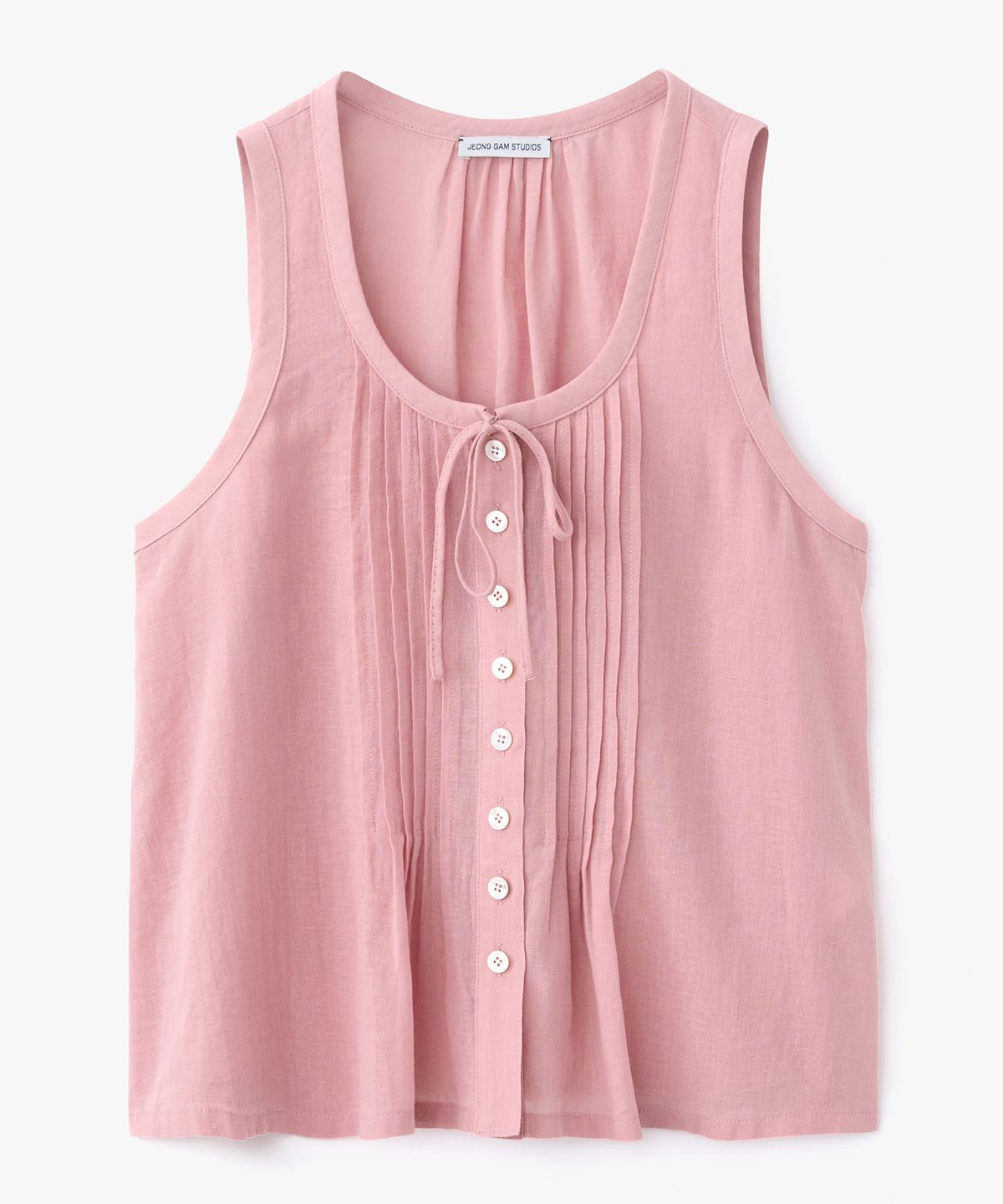 정감 스튜디오(JEONGGAM STUDIOS) Pintuck Sleeveless Top_4 Color