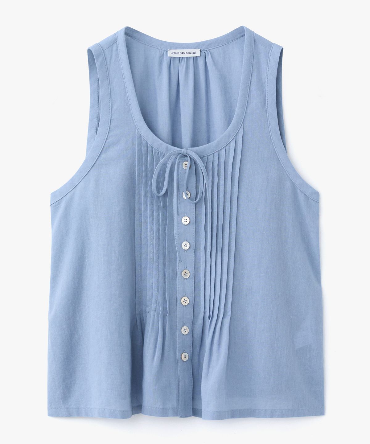 정감 스튜디오(JEONGGAM STUDIOS) Pintuck Sleeveless Top_4 Color