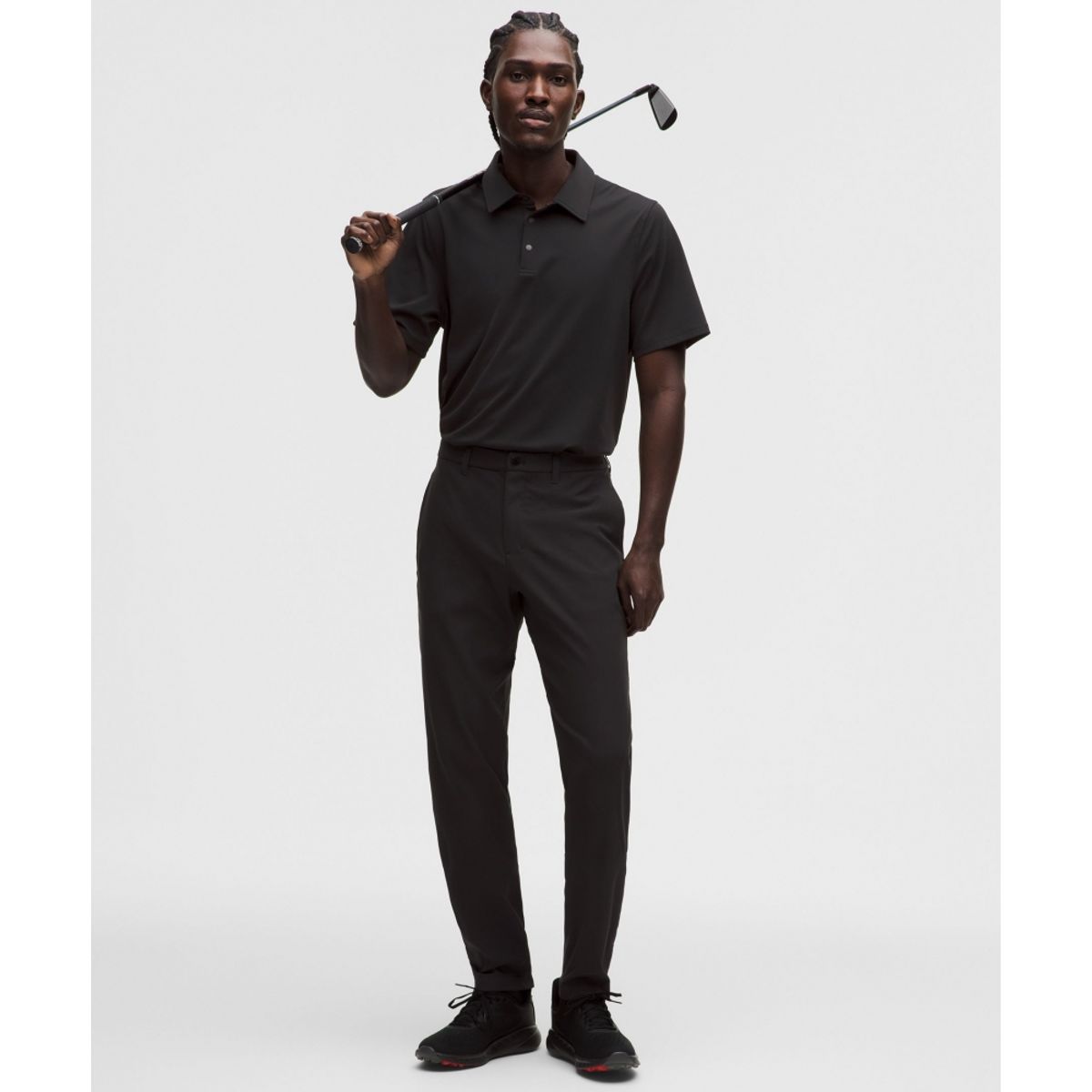 룰루레몬(LULULEMON) 멘즈 ShowZero™ 클래식 핏 폴로 셔츠  BLK