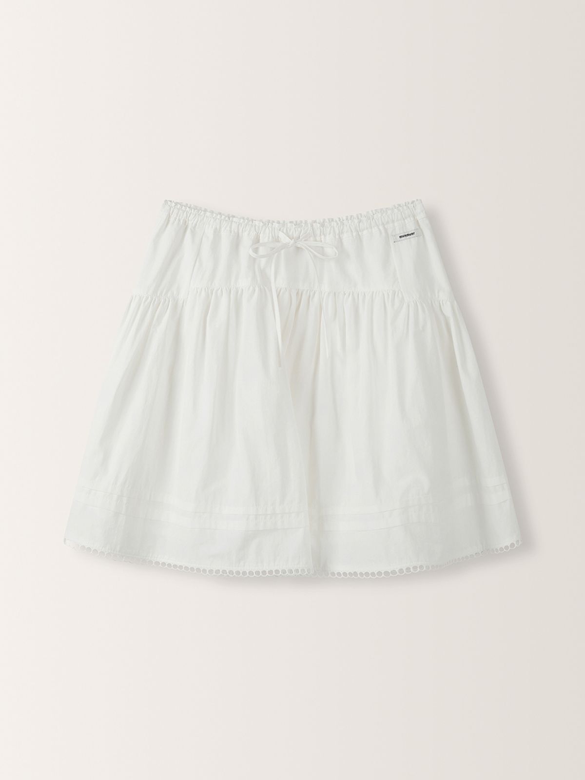뮈뮈에르(MUEMUER) Pintuck Banding Mini Skirt MU2634SK309M