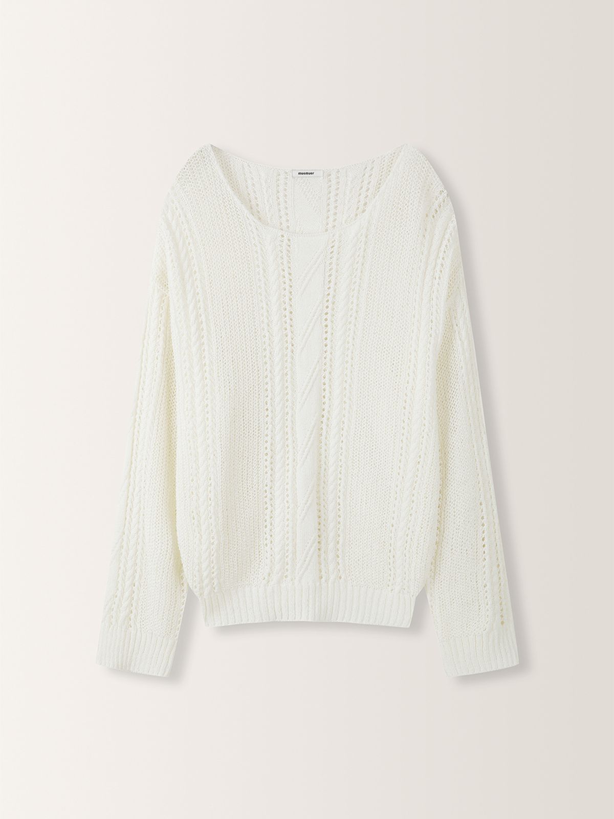 뮈뮈에르(MUEMUER) Jelly Cable Pullover MU2634PO303M