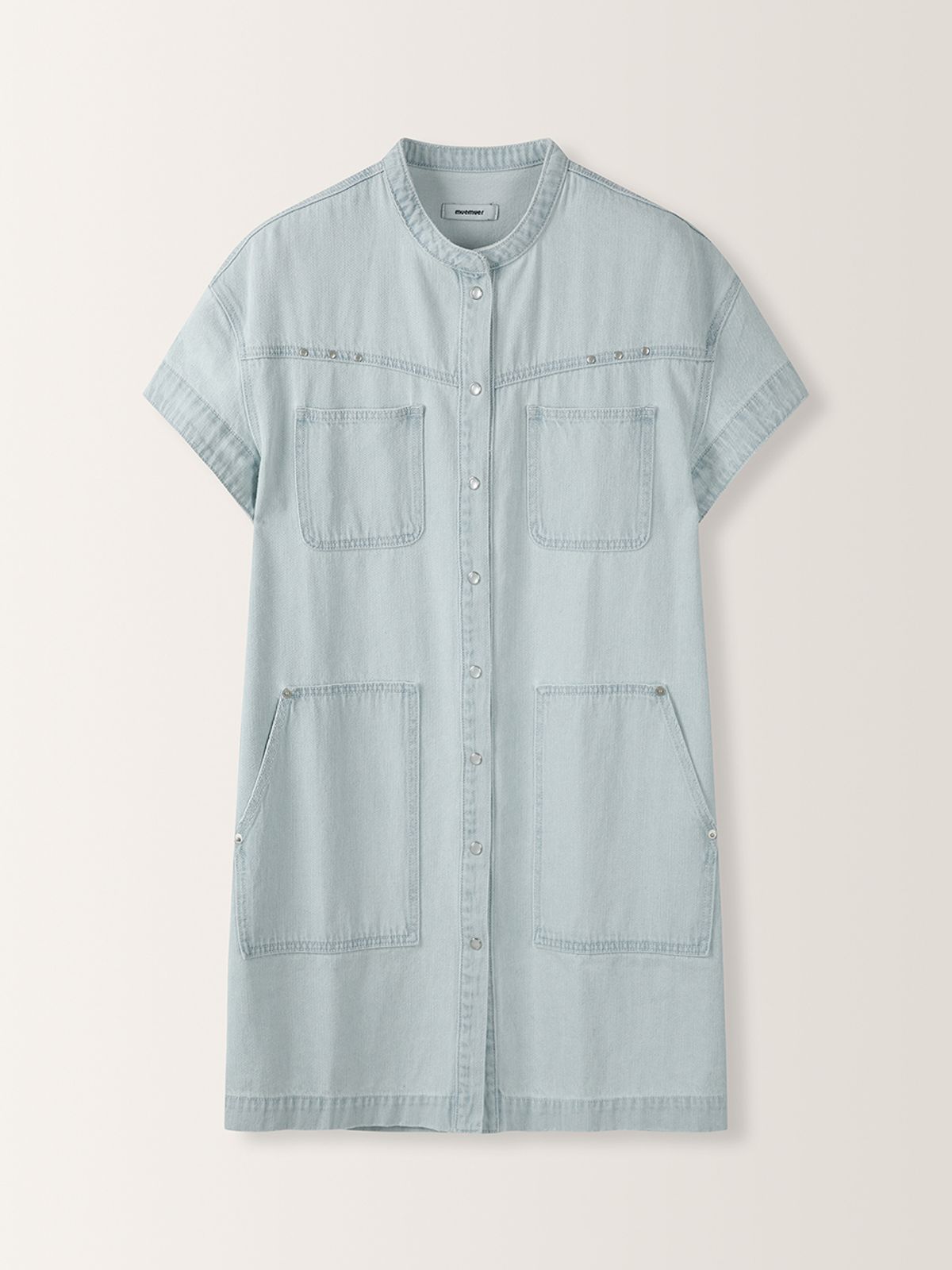 뮈뮈에르(MUEMUER) Fluid Denim Mini Dress MU2634OP308M