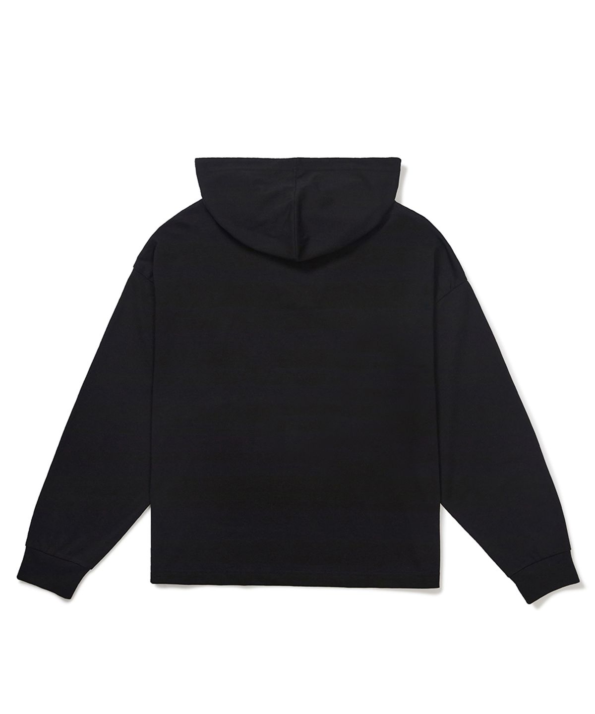 클로브(CLOVE) [26SM clove] Deep V Lace-Up Cotton Top (Black)