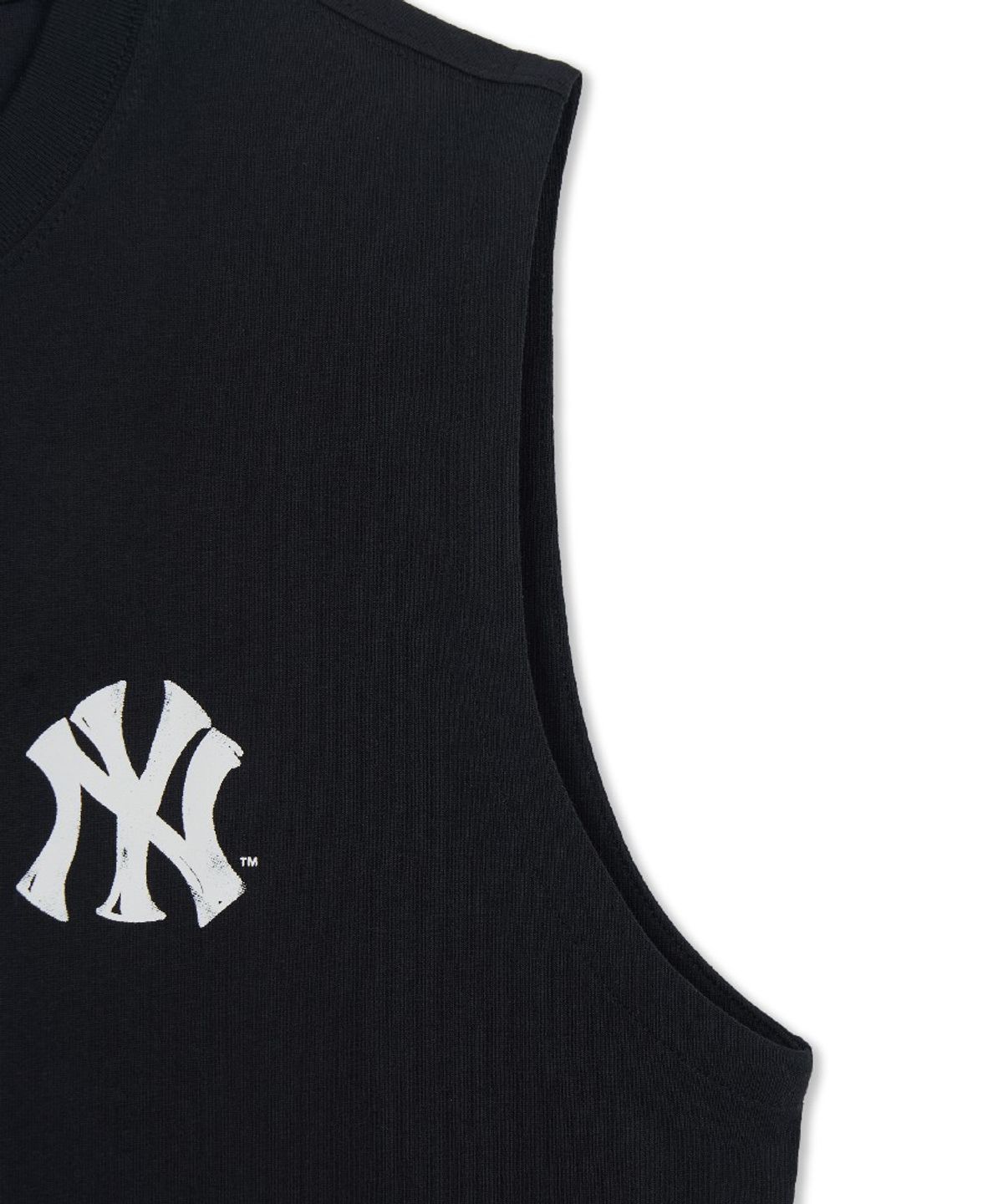 엠엘비(MLB) 베이직 스트릿 로고 나시 티셔츠 NY (Black)