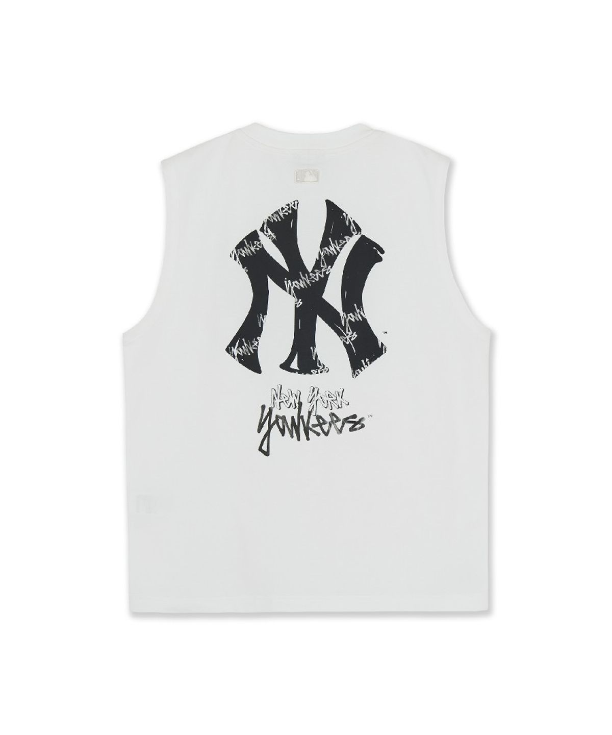 엠엘비(MLB) 베이직 스트릿 로고 나시 티셔츠 NY (White)