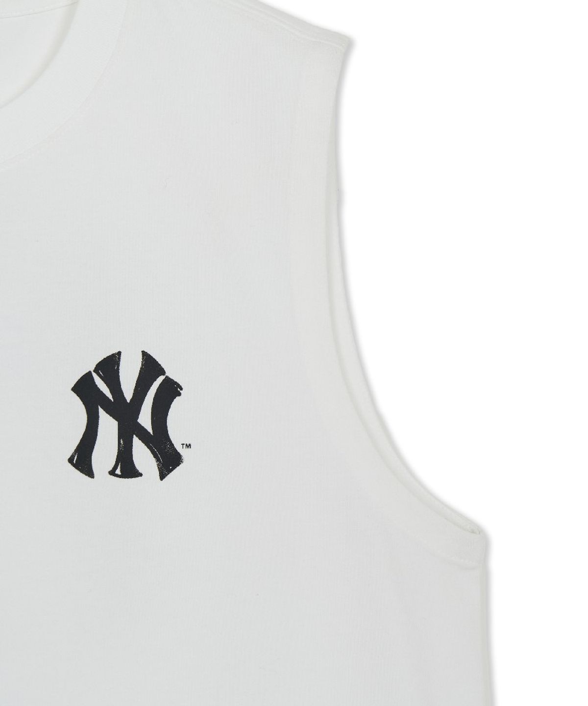 엠엘비(MLB) 베이직 스트릿 로고 나시 티셔츠 NY (White)