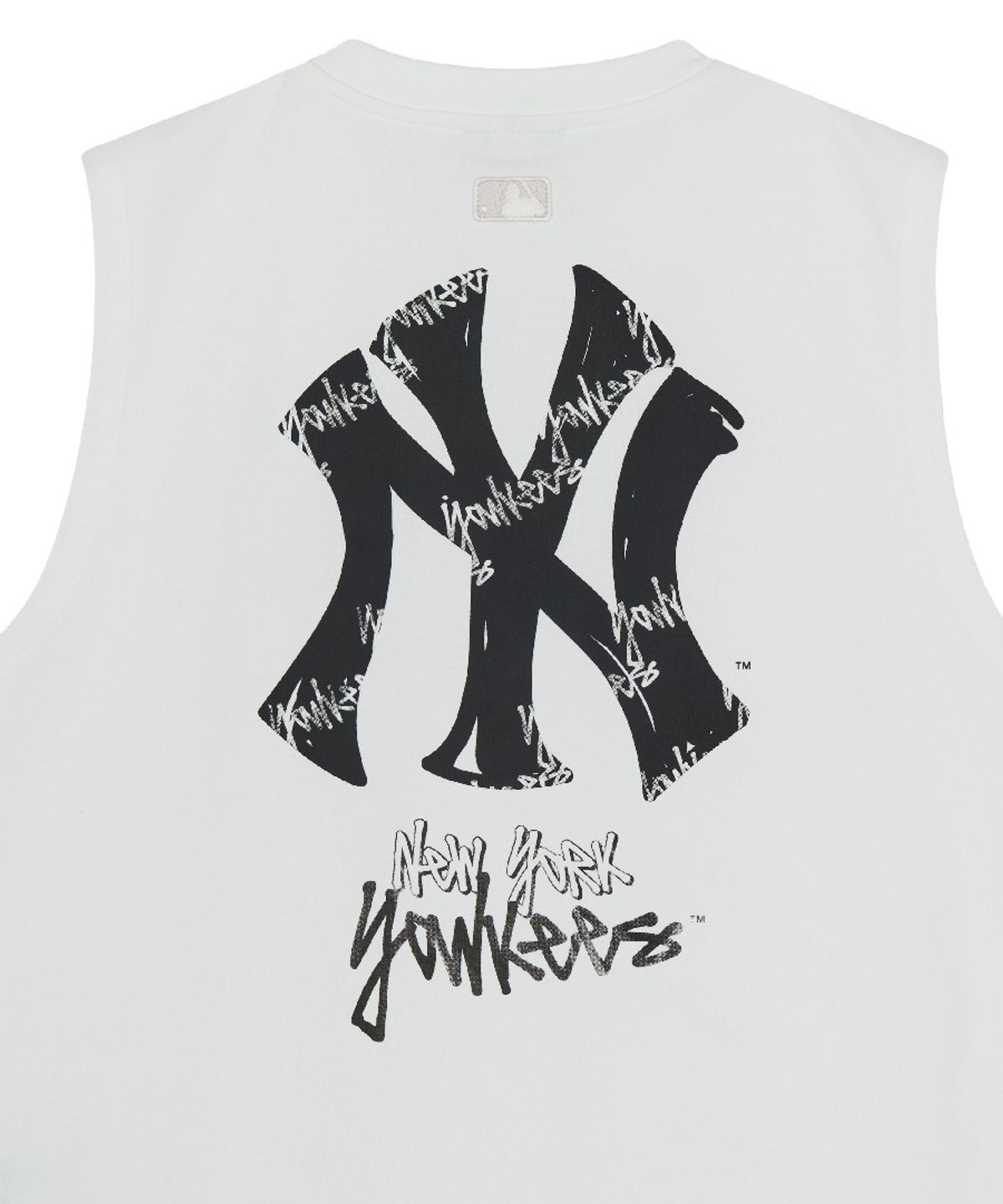 엠엘비(MLB) 베이직 스트릿 로고 나시 티셔츠 NY (White)