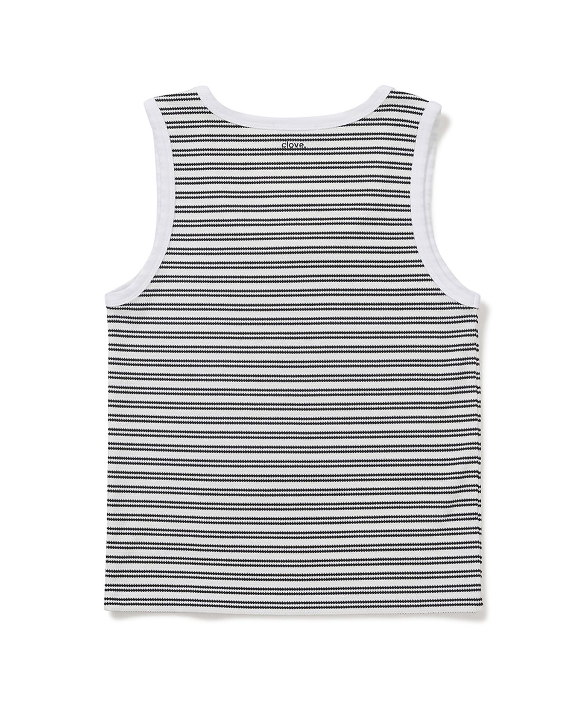 클로브(CLOVE) [26SM clove] Stripe Sleeveless Top (Black)