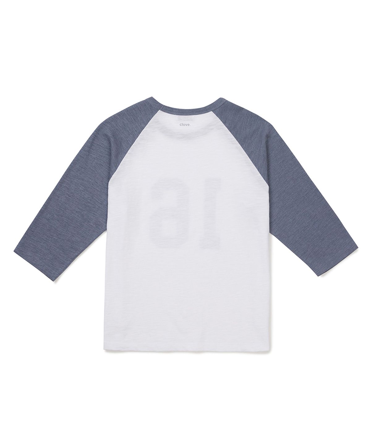 클로브(CLOVE) [26SM clove] Raglan Baseball T-Shirt (Smoke Blue)