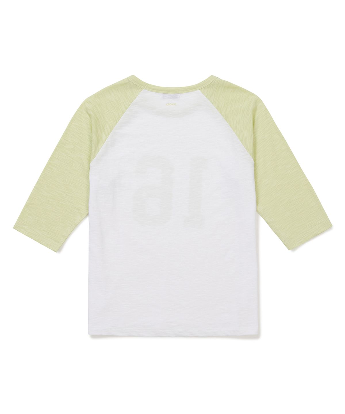 클로브(CLOVE) [26SM clove] Raglan Baseball T-Shirt (Lime)
