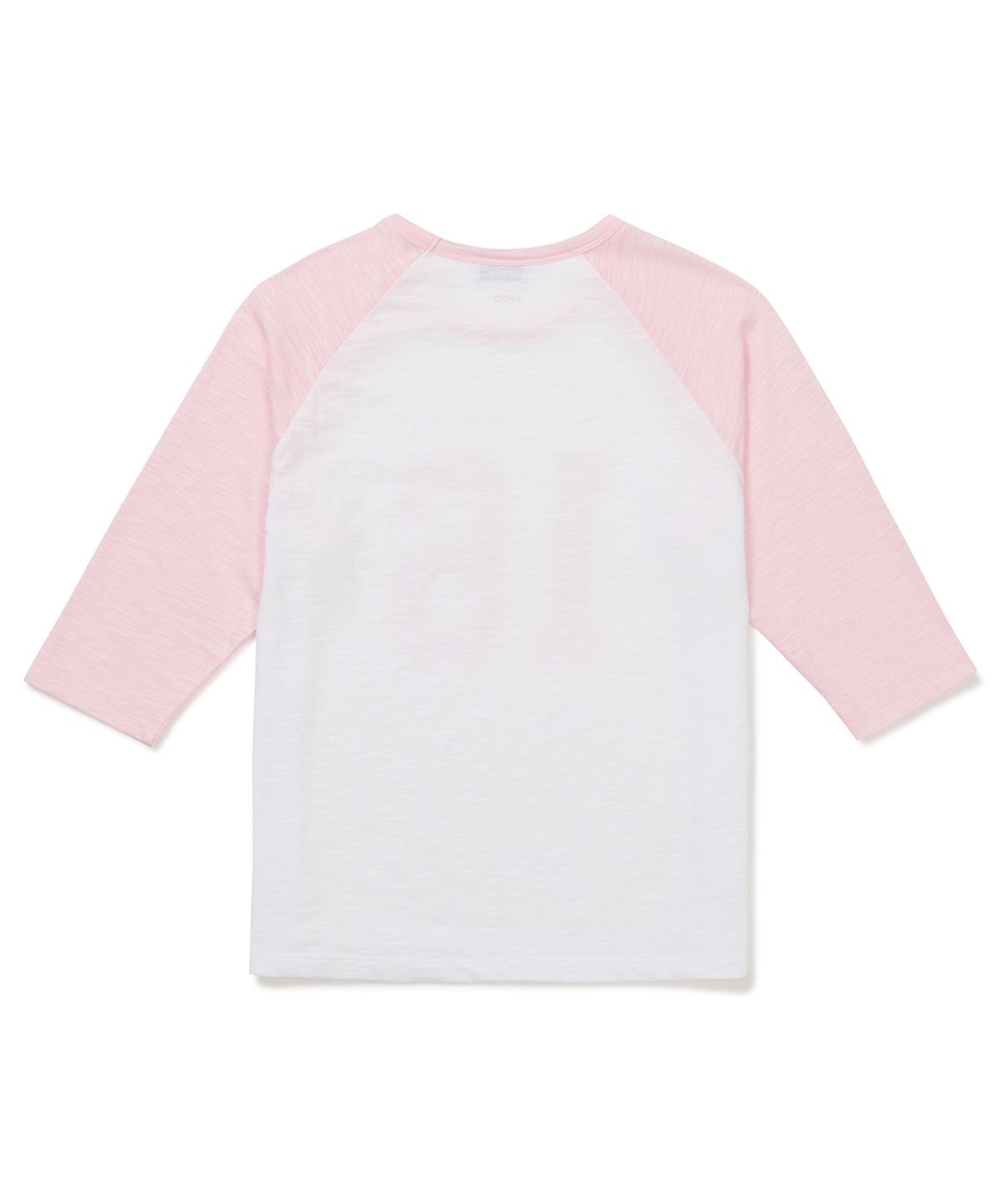 클로브(CLOVE) [26SM clove] Raglan Baseball T-Shirt (Pink)