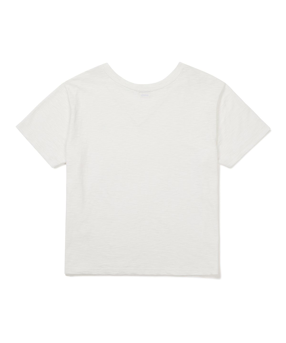 클로브(CLOVE) [26SM clove] Loose Fit V-Neck T-Shirt (White)