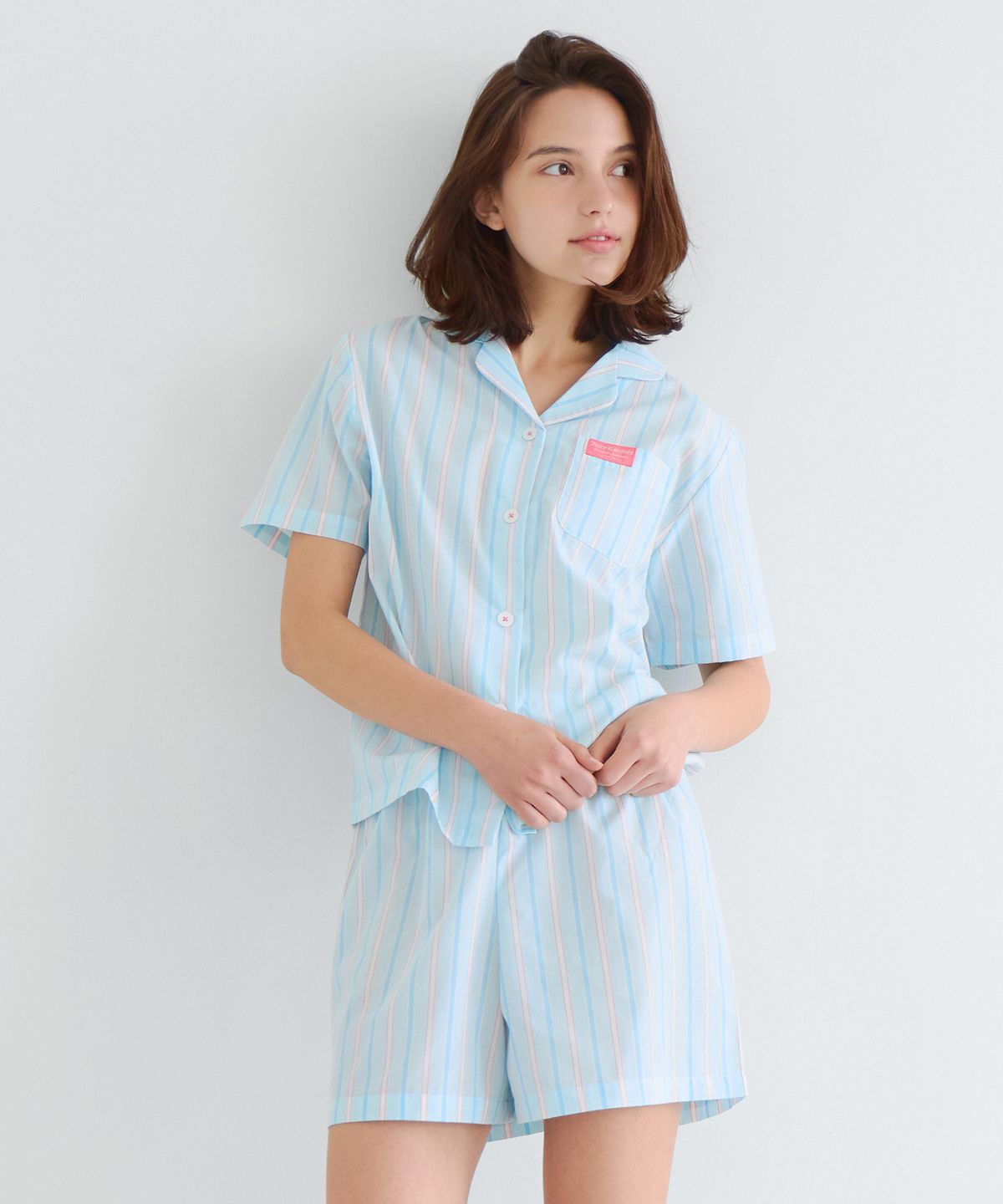 쥬시꾸뛰르 라이프웨어(JUICYCOUTURELIFEWEAR) 브리즈 스트라이프 파자마 세트 (5colors)