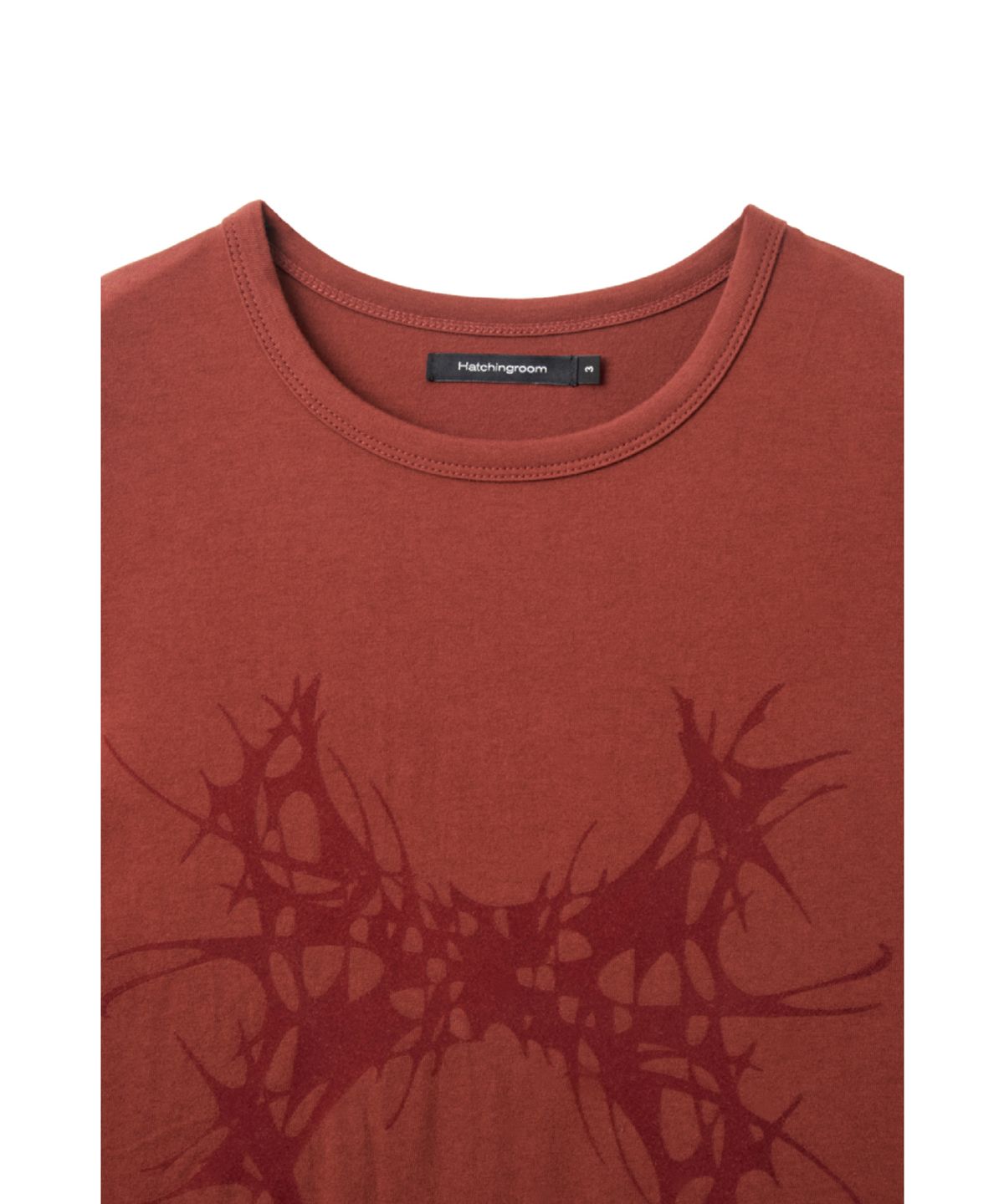 해칭룸(HATCHINGROOM) Abstract H Tee Dark Red