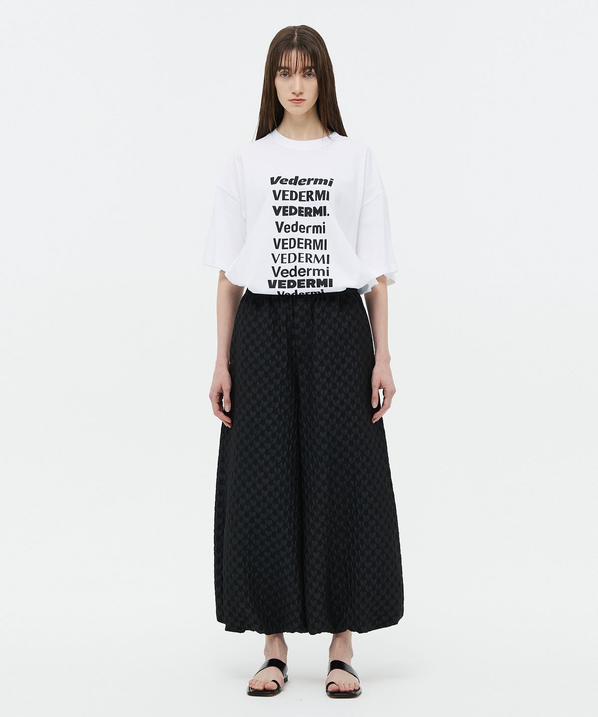 베데르미(VEDERMI) jacquard balloon pants