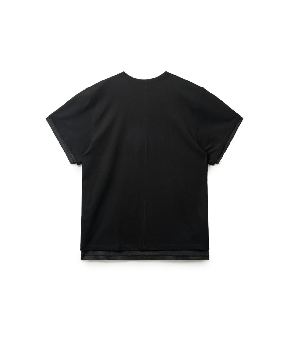 해칭룸(HATCHINGROOM) Two Face Tee 1/2 Black