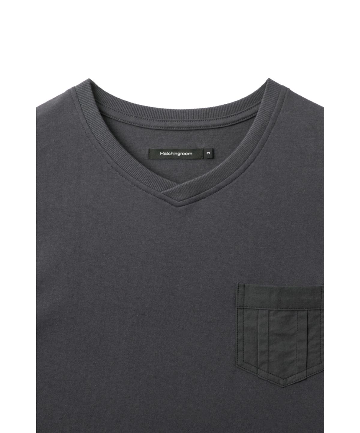 해칭룸(HATCHINGROOM) Multi Pocket Tee Charcoal