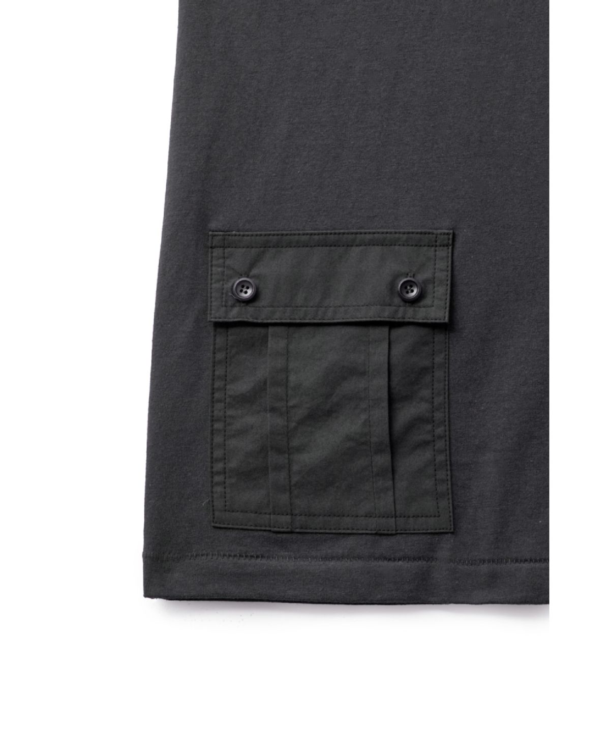 해칭룸(HATCHINGROOM) Multi Pocket Tee Charcoal
