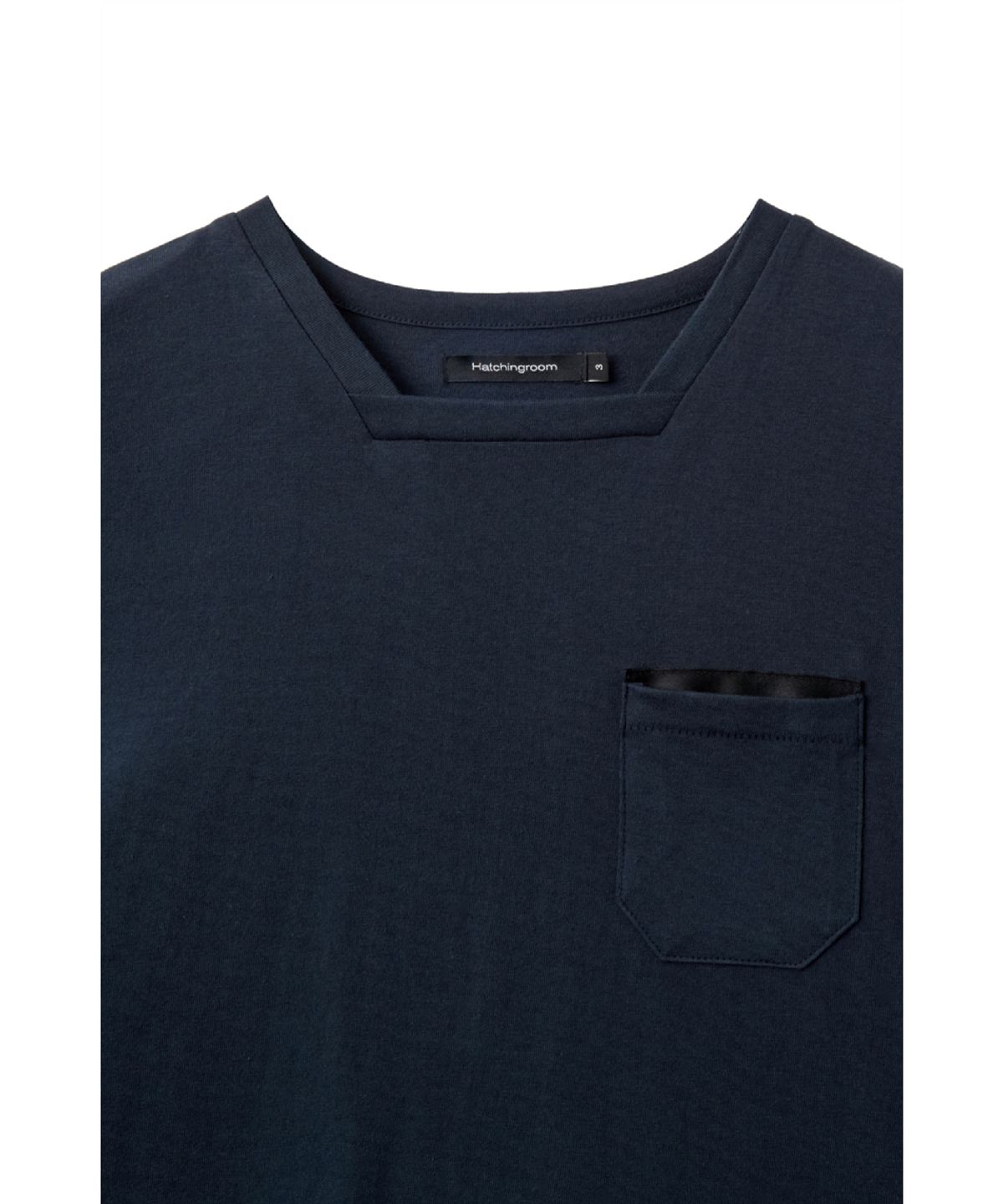 해칭룸(HATCHINGROOM) Square Neck Tee Dark Navy
