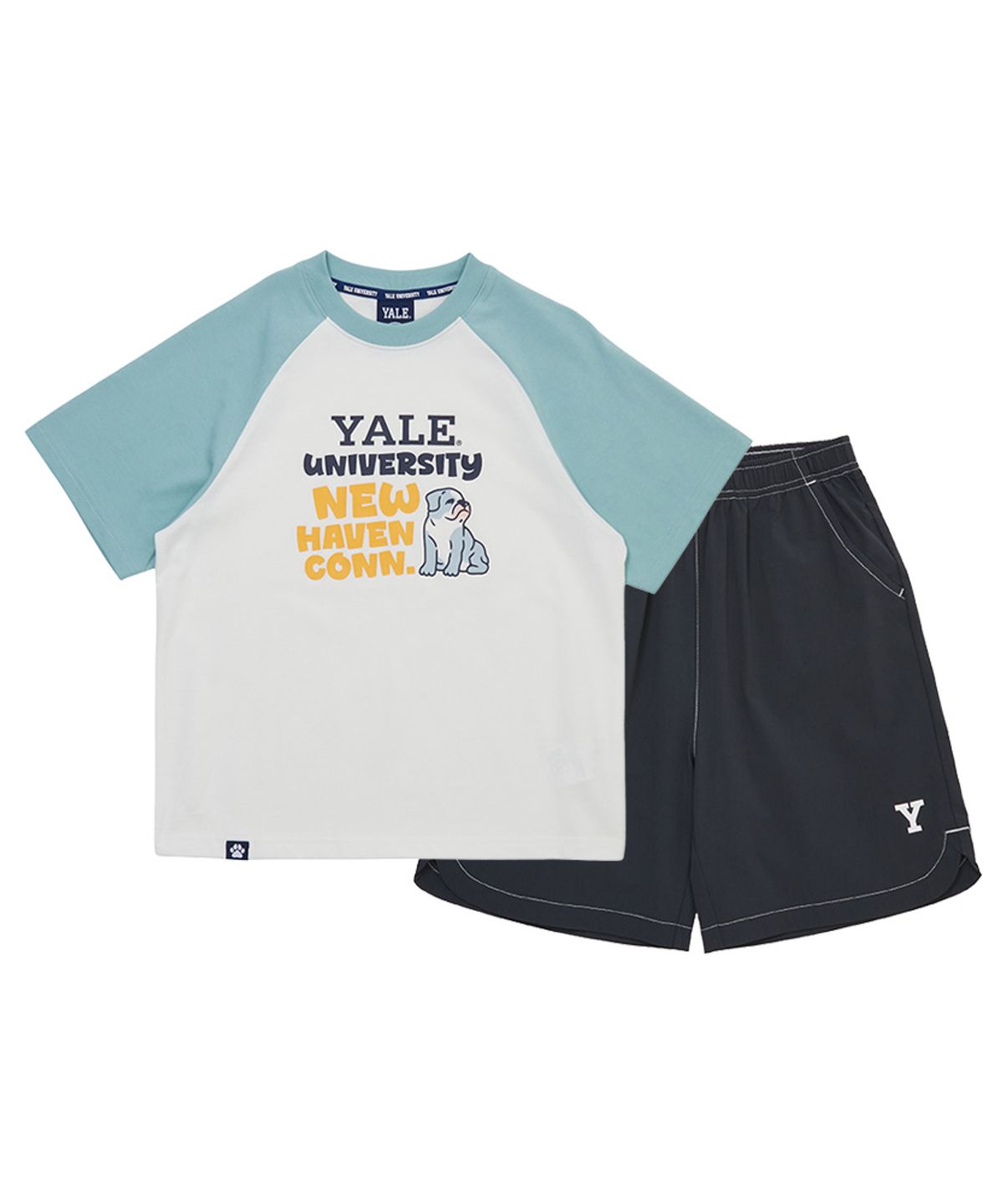 예일키즈(YALE KIDS) 불독스 배색 포인트 상하세트 A6M013
