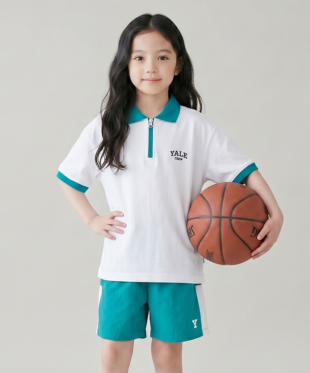 예일키즈(YALE KIDS) 아치로고 카라 우븐 상하세트 A6M012