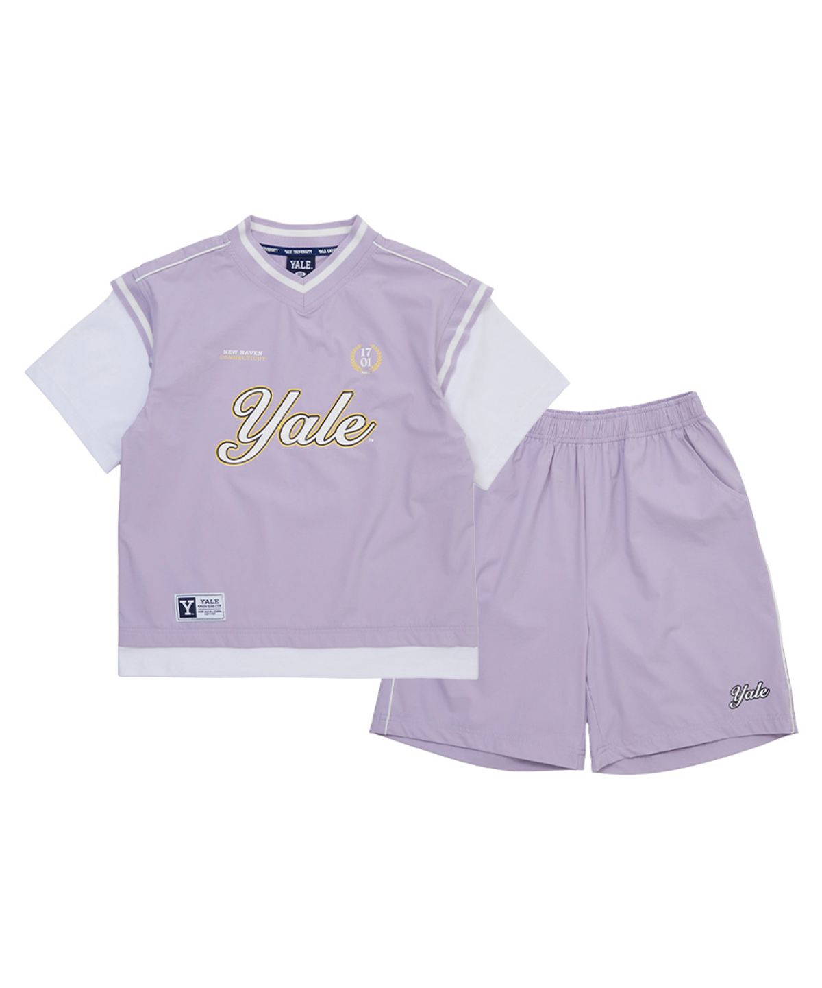 예일키즈(YALE KIDS) 스포티 브이넥 우븐 상하세트 A6M011