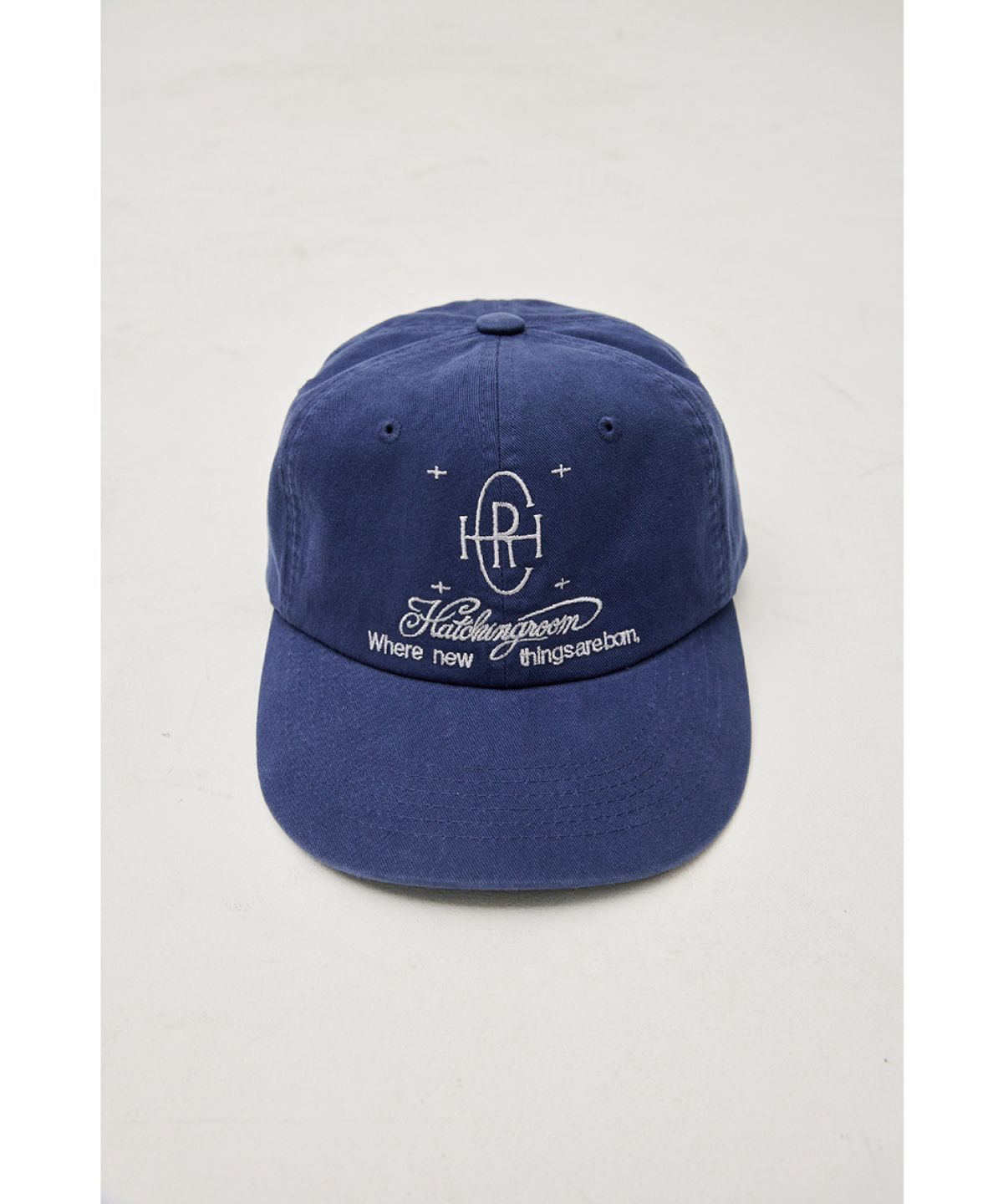 해칭룸(HATCHINGROOM) Logo Cap Washed French Blue