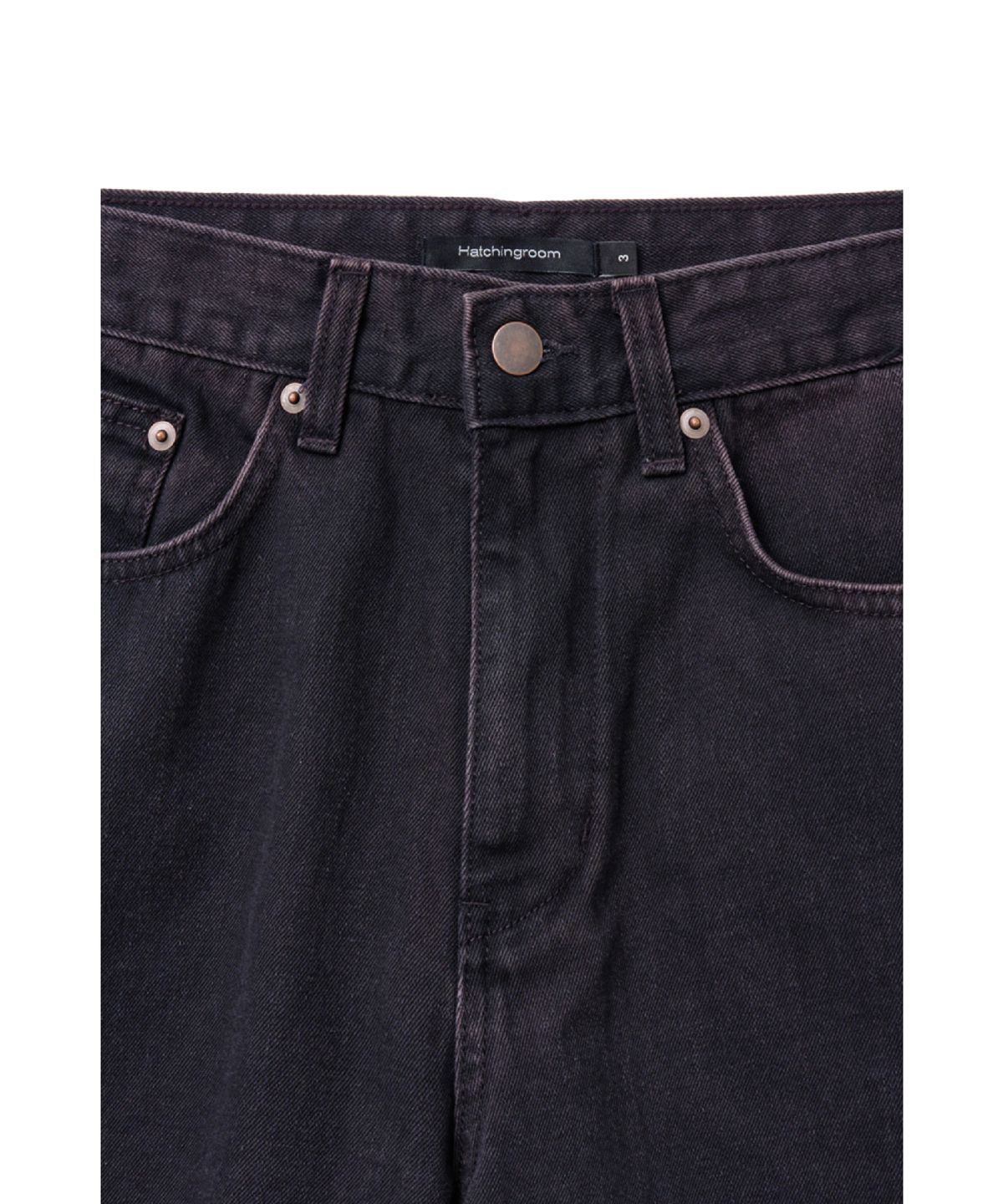 해칭룸(HATCHINGROOM) Bleached Shorts Dark Navy