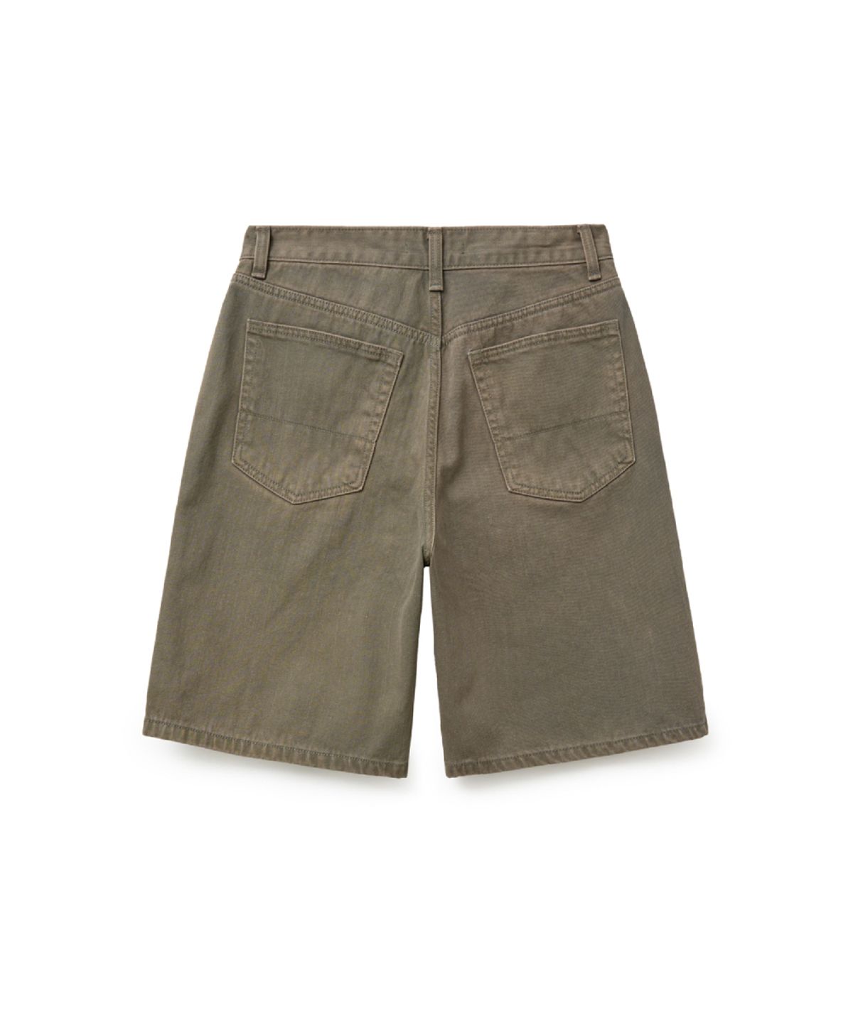 해칭룸(HATCHINGROOM) Bleached Shorts Olive