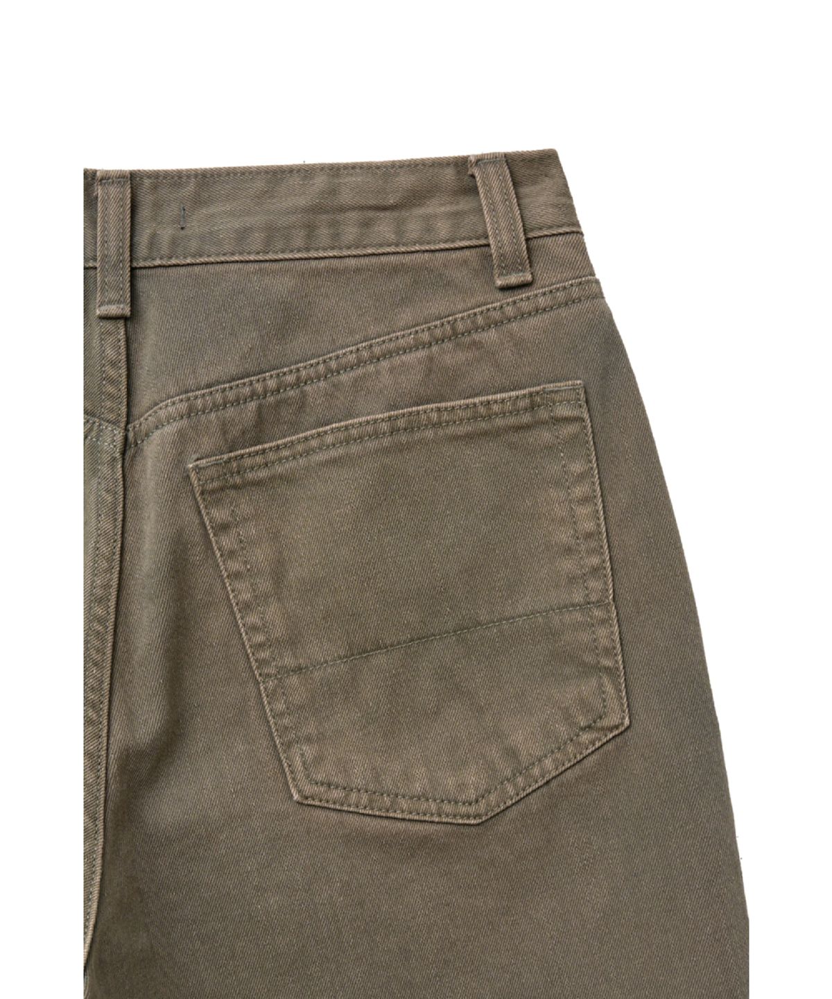 해칭룸(HATCHINGROOM) Bleached Shorts Olive