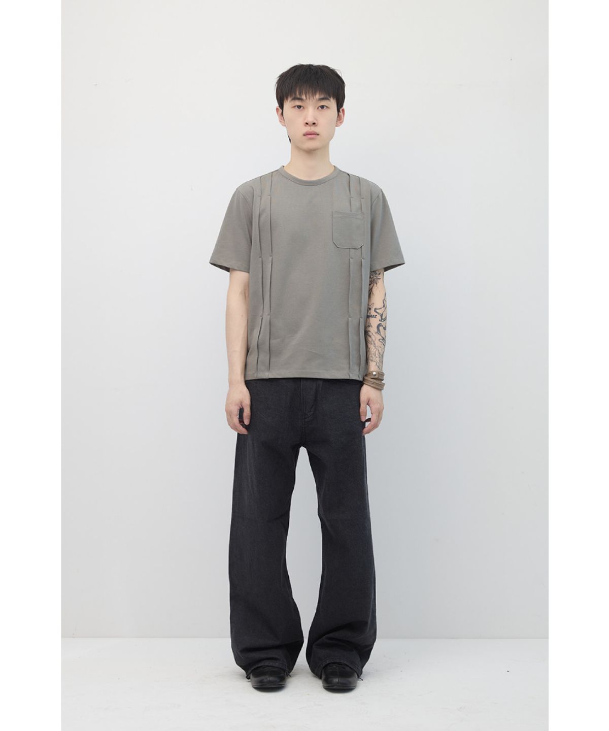 해칭룸(HATCHINGROOM) Regular Selvedge Jeans Dark Grey