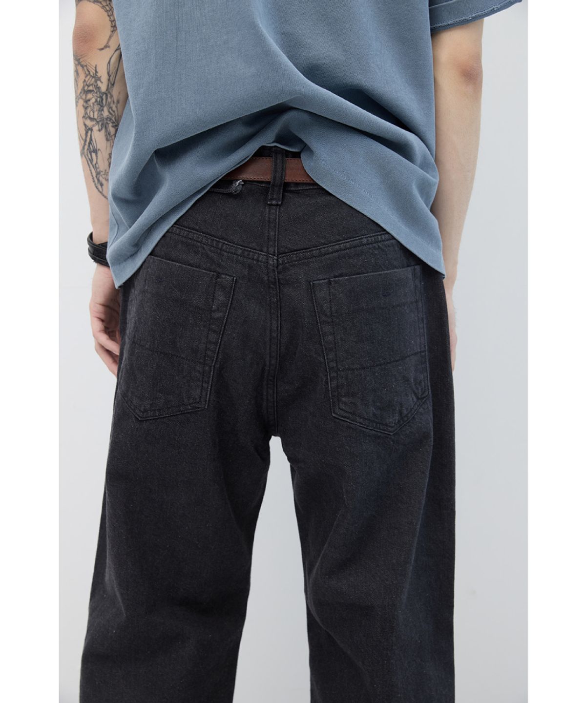 해칭룸(HATCHINGROOM) Regular Selvedge Jeans Dark Grey