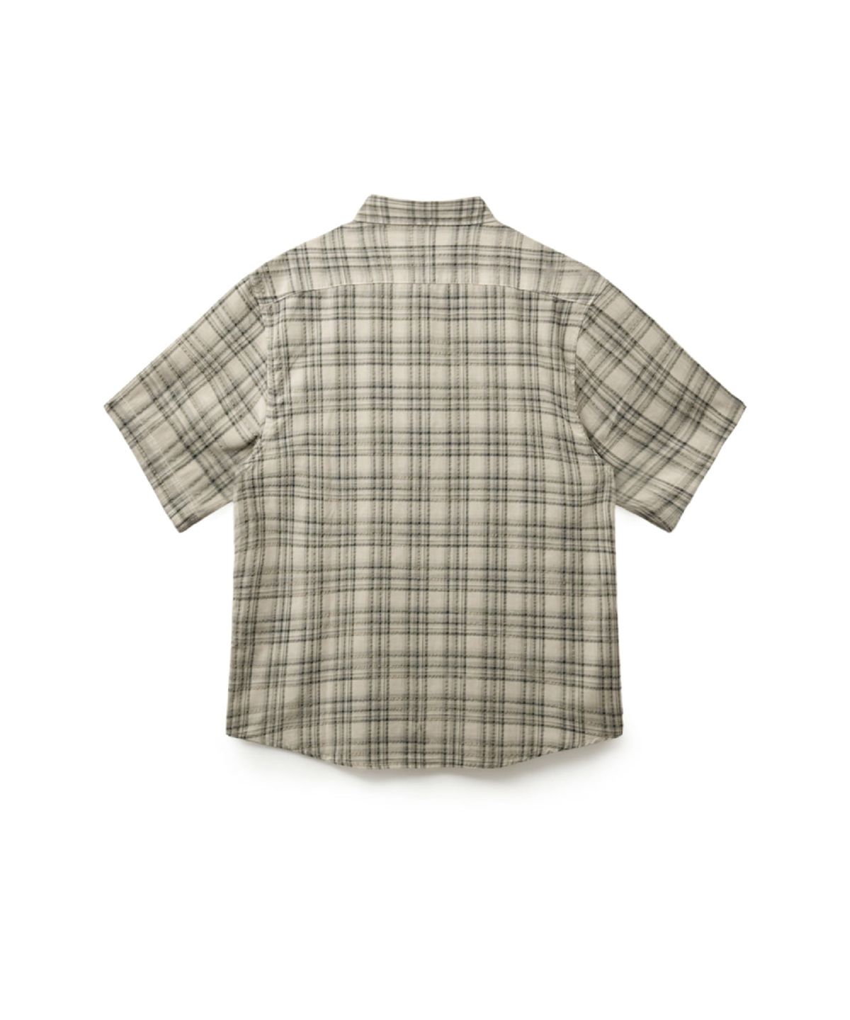 해칭룸(HATCHINGROOM) Arrow Shirt Over Dyed Check Butter