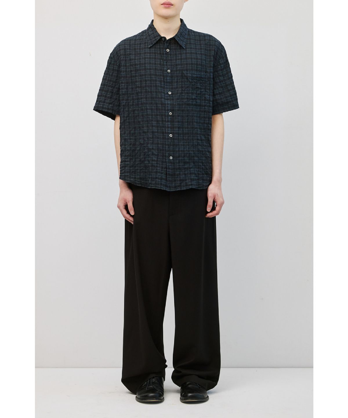 해칭룸(HATCHINGROOM) Contrast Trousers Black