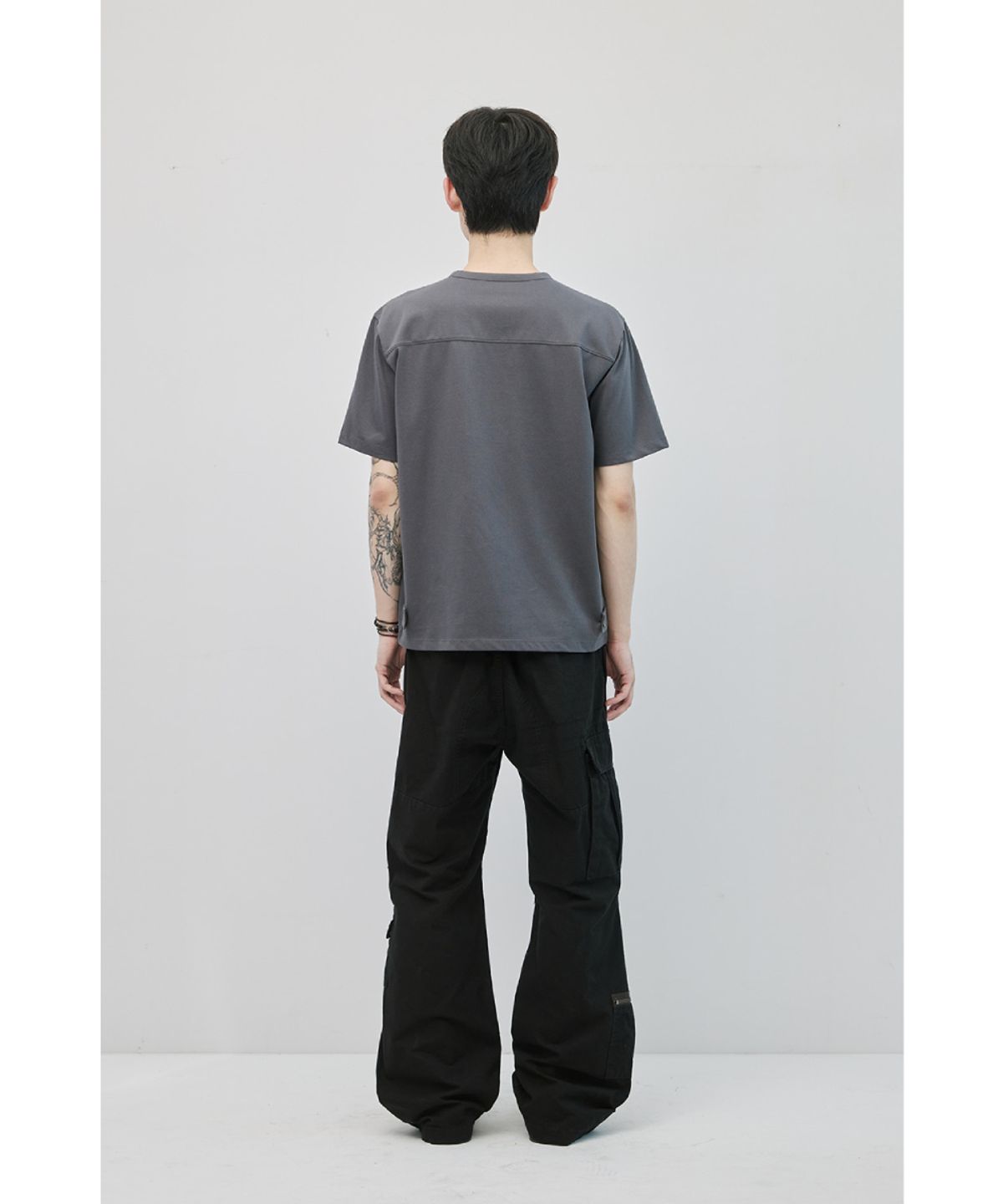 해칭룸(HATCHINGROOM) Multi Cargo Pants Black