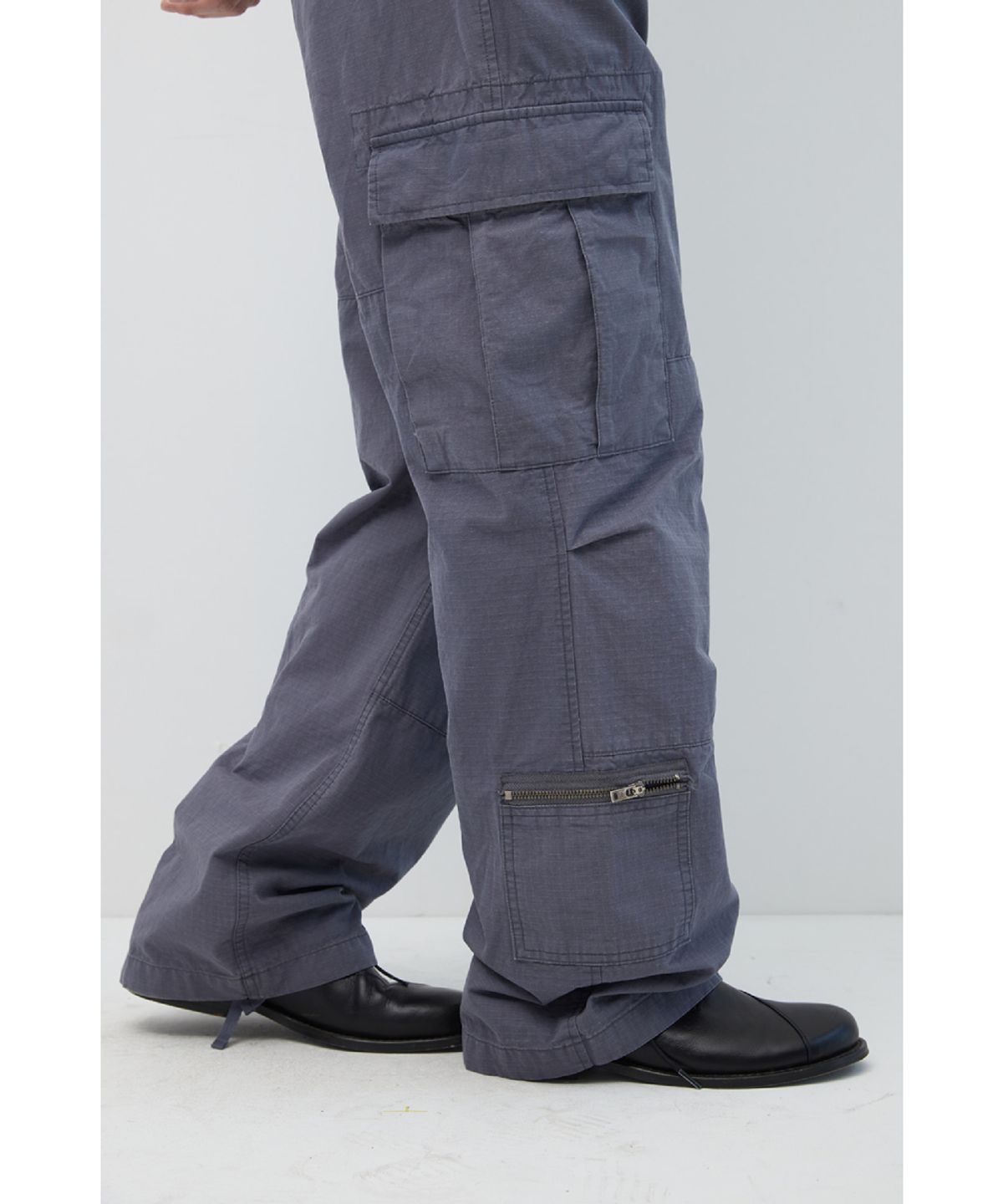 해칭룸(HATCHINGROOM) Multi Cargo Pants Blue Grey
