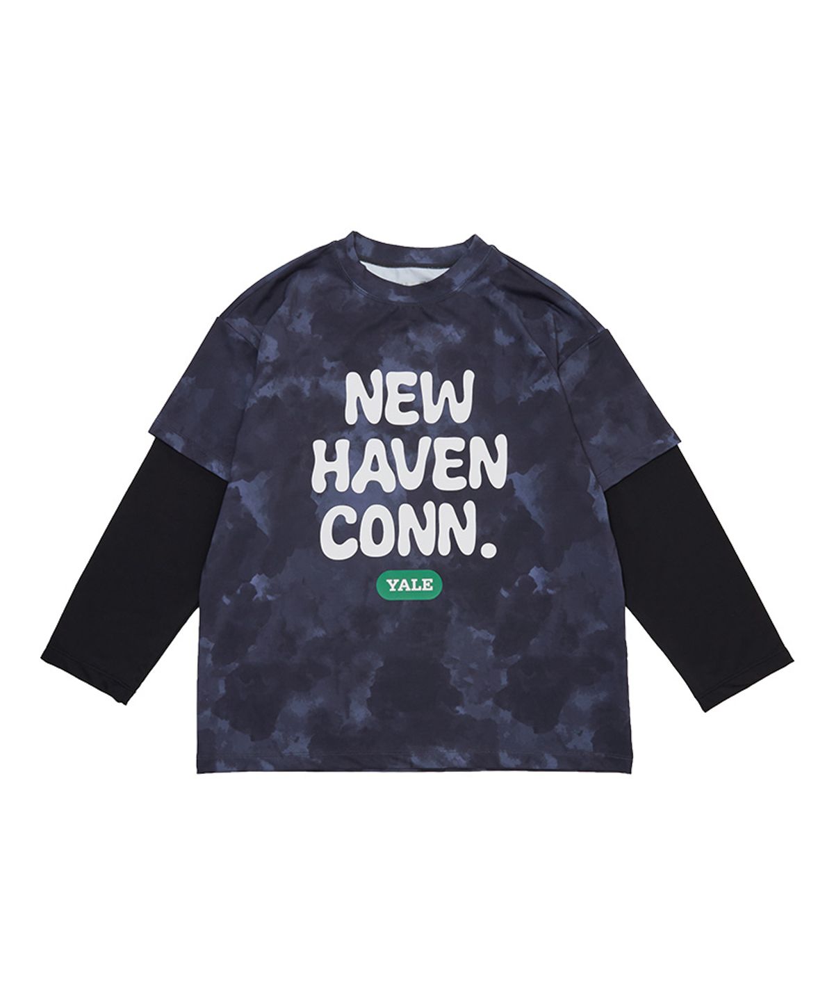 예일키즈(YALE KIDS) 타이다이 레이어드 래쉬가드 티셔츠 A6M051