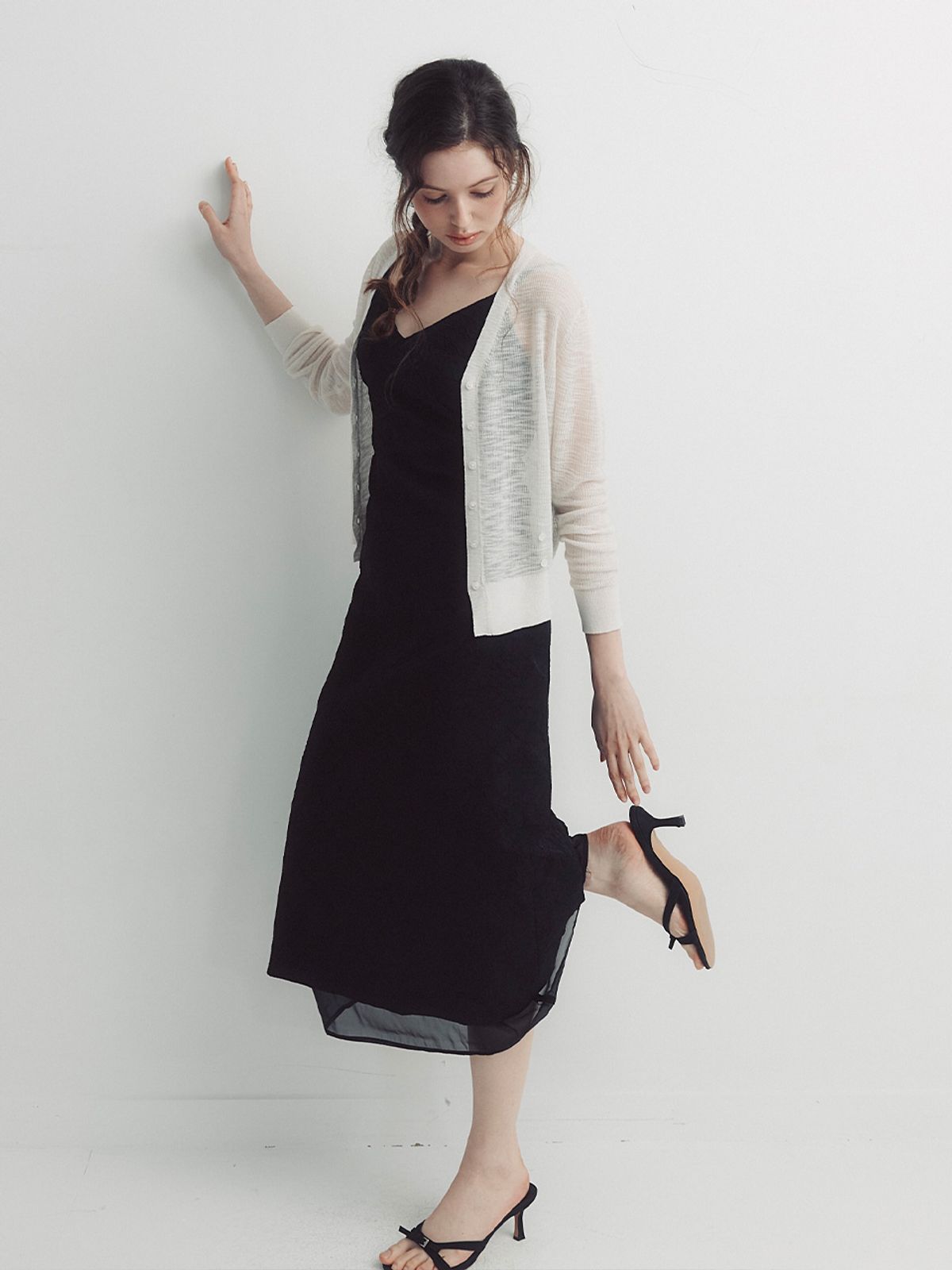 셉템버투웨니(SEPTEMBER TWENTIETH) 시스루 투웨이 가디건 (Beige)
