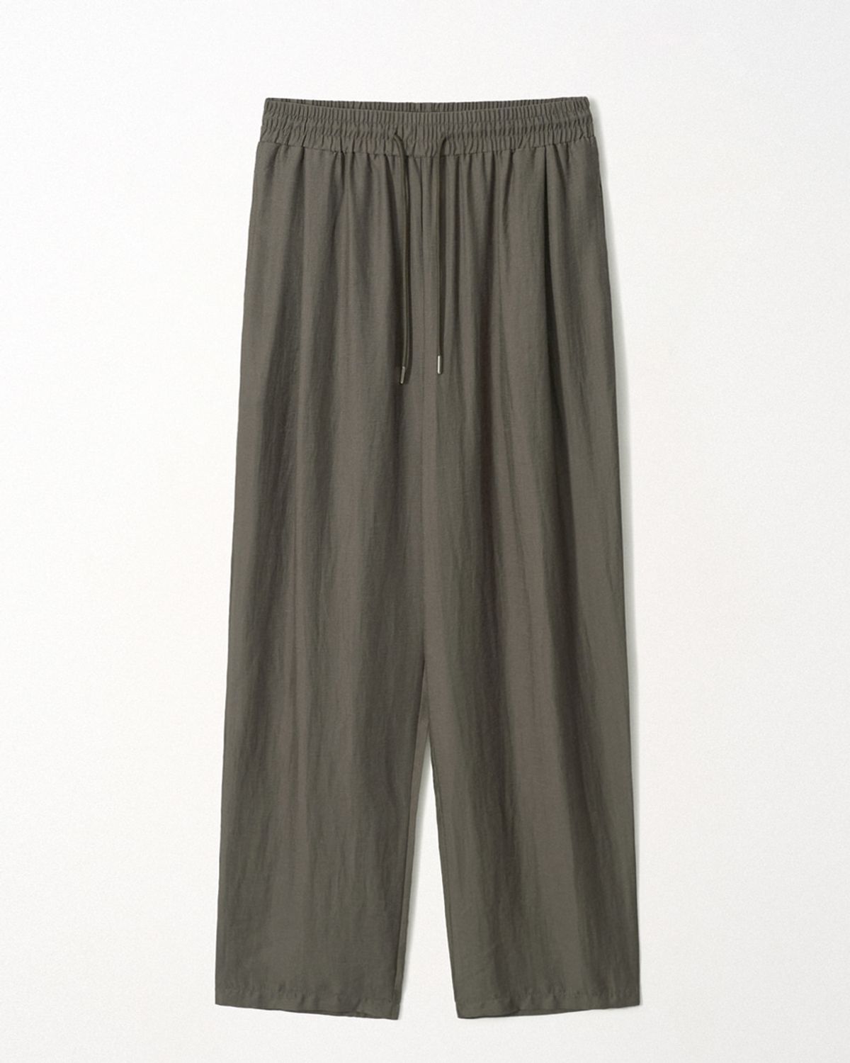 이지오(EZIO) Linen Wide Easy Pants_Brown